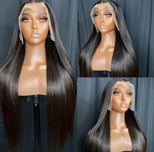 13x6 HD Lace Frontal Wig Bone Straight 30“