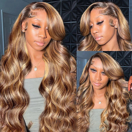 Honey Blond Ombre Wig 28“